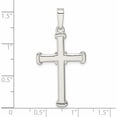 thumbnail image 4 of Sterling Silver Polished Cross Pendant (39.25 X 20) Made In India -Jewelry By Sweet Pea, 4 of 8