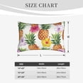 thumbnail image 6 of Balery Hawaiian Pineappl Bedding Queen Pillow Cases - Envelope Closure - Soft Brushed Microfiber Fabric - Shrinkage and Fade Resistant Pillow Cases-14"x20", 6 of 9