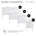 thumbnail image 4 of Annecy Vanity Legs Matte White, 4 of 6