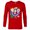 New Red, variant on Disney Daisy Duck Christmas Holiday Please Be Shoes - Long Sleeve T-Shirt for Men - Customized-White