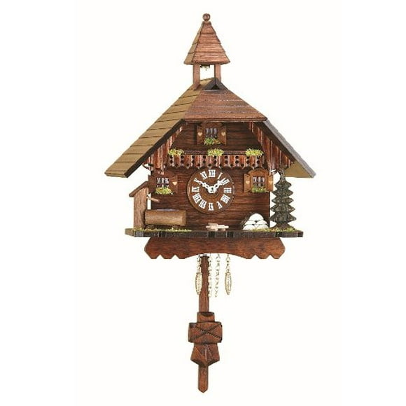 Kuckulino Black Forest Clock Black Forest House with quartz movement and cuckoo chime TU 2034 PQ