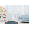 thumbnail image 3 of KC Cubs Playtime Collection ABC Alphabet, Numbers and Shapes Educational Learning & Game Oval Area Rug Carpet for Kids and Children Bedrooms and Playroom, 3 of 5
