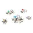 thumbnail image 2 of Cover Button Kit DIY Handcraft Flat Back Practical Fabric Covered Button Kit for Bags Sewing, 2 of 22