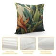 thumbnail image 4 of COMIO  Birds of Paradise and Leaves Pillow Covers Decorative Throw Pillow Covers Cushion Case for Home Sofa Couch Decoration, 4 of 5