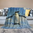 thumbnail image 2 of Shiartex Penguin Throw Blanket Warm Flannel Blanket Soft Warm Printed Blanket for Bed, Couch and Sofa for Kids Teen Young Boys Girls 40x50in, 2 of 6