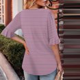 thumbnail image 4 of Blusas de Manga Corta para las Mujeres, Moda Verano Impreso, Blusas de Cuello Redondo, Chaqueta de Manga Corta para las Mujeres, 4 of 8