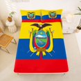 thumbnail image 5 of Manfei Ecuador Flag Queen Sheets,Patriotic Theme Art Queen Sheet Sets,Yellow Blue Red,4 Pieces,1 Flat Sheet, 1 Fitted Sheet and 2 Pillowcases, 5 of 6