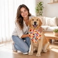 thumbnail image 5 of Thanksgiving Pet Bandana for Dogs and Cats Adjustable Holiday Scarf Soft Printtriangle Kerchief Bib Scarf Pet Party Costume Photo Props Accessories,1pack, 5 of 5