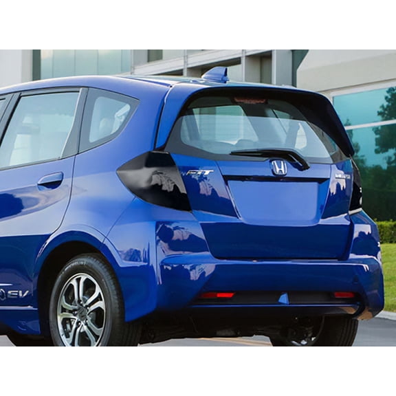 Rvinyl Tail Light Tint Covers Compatible with Honda Fit 2009-2013 - Blackout Smoke