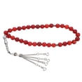 thumbnail image 5 of Islamic Prayer Rosary Red Muslim Holding Rosary Durable Agate for Decoration, 5 of 5