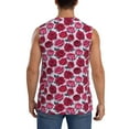 thumbnail image 4 of Fotbe Men's Rose Flowers Print Men's Sleeveless Muscle Tank Tops Casual T-Shirts for Gym Workout Beach-Large, 4 of 8