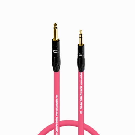 Coluber Cable 1/4" TS Male to 3.5 TRS Male - Pro 3-Pin Microphone Connector