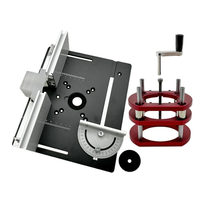 Router Lift 65mmDiam Motors Router Lift Table Base Alum Woodworking Router Table Insert Plate Board For Trimmer Engravinger Base ,Easy Setup