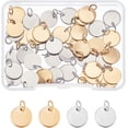 thumbnail image 2 of Blank Stamping Message Word Tag Pendants 304 Stainless Steel Flat Round Charms for DIY Bracelets Necklaces Jewelry Making, 2 of 9