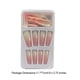 thumbnail image 5 of Juego de prensa de punta francesa Minnieouse 1 en las uñas Gradient Extra Long Fashion Full Cover Ballerina Salon Kit de manicura para niñas Tipo 13 gelatina 24 piezas Pegamento 2g, 5 of 6