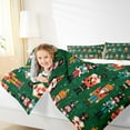 thumbnail image 5 of Manfei Retro Christmas Nutcraker Bedding Comforter Set,Happy New Year Twin Comforter Sets,Green Red White Bedding Set For Teens,Ultra Soft Home Decor Reversible,2pcs, 5 of 9