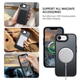 thumbnail image 3 of Magnetic Case for iPhone 16e / iPhone 17e, Compatible with MagSafe, Skin Feel Shockproof Anti-Fingerprint Protective Cover for 6.1", Black, 3 of 8
