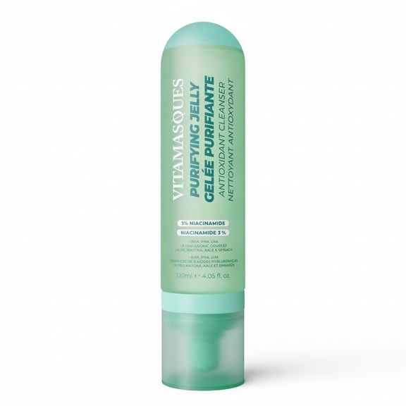 Vitamasques Purifying Jelly Foaming Cleanser Deeply Cleanse, Gently Exfoliate & Glow - 120ml