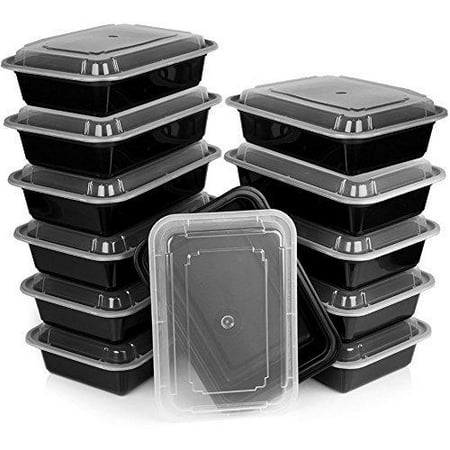 Heim Concept Premium Meal Prep Food Containers with Lids Durable Reusable Top Rack Dishwasher Safe Leak-Resistant Microwavable Compact Stackable Storage Meal Prep To-Go Container Convenience 12-pack