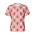 thumbnail image 4 of Qekee Strawberry Classic Fit T-Shirt Men's Shirt Men's Tight Short Sleeves for Exercise, Running, Mountaineering - Strawberry, 4 of 9