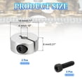 thumbnail image 2 of Uxcell Single Split Shaft Collar Locking Collar Clamp Style with Set Screw & Hex Wrench for Machine Tools Industry 4 mm/5/32 Inch, 2 of 7