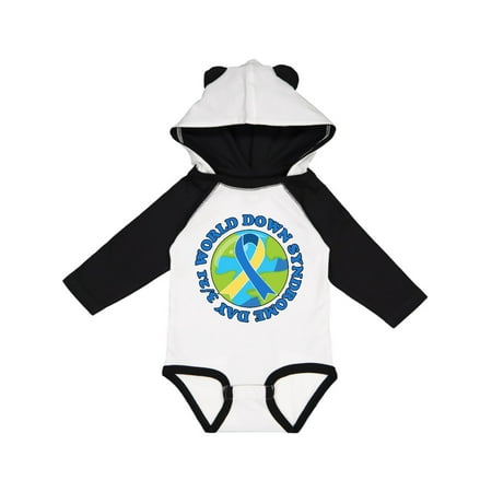 

Inktastic World Down Syndrome Day March 21 with Planet Earth Gift Baby Boy or Baby Girl Long Sleeve Bodysuit