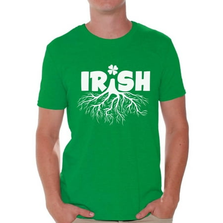 Awkward Styles Irish Root Shirts for Men St Patricks Day T Shirt for Men Irish Family Celebration St Patrick's Day Shirt for Men Irish Tree Shirt Perfect for St Patrick's Day Gifts