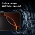 thumbnail image 2 of R-JUST For iPhone 16 Plus Case Aluminum Alloy Mechanical Armor Hollow Phone Back Cover - Black, 2 of 3