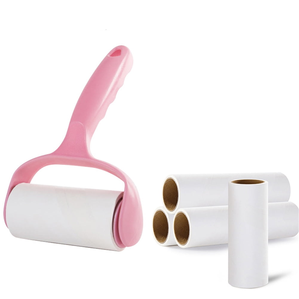 Adhesive Brush with 4 Refills Lint Remover Adhesive Roller Hair Removal