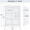 thumbnail image 3 of NOGIS 20 Packs Wax Melt Clamshells Molds,Wax Melt Containers,6 Cavity Clear Plastic Cube Tray for Wickless Wax Melt Candles, 3 of 7