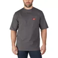 thumbnail image 2 of Milwaukee-601G-2X Heavy Duty Gray Pocket Short Sleeve T-Shirt - 2X, 2 of 2