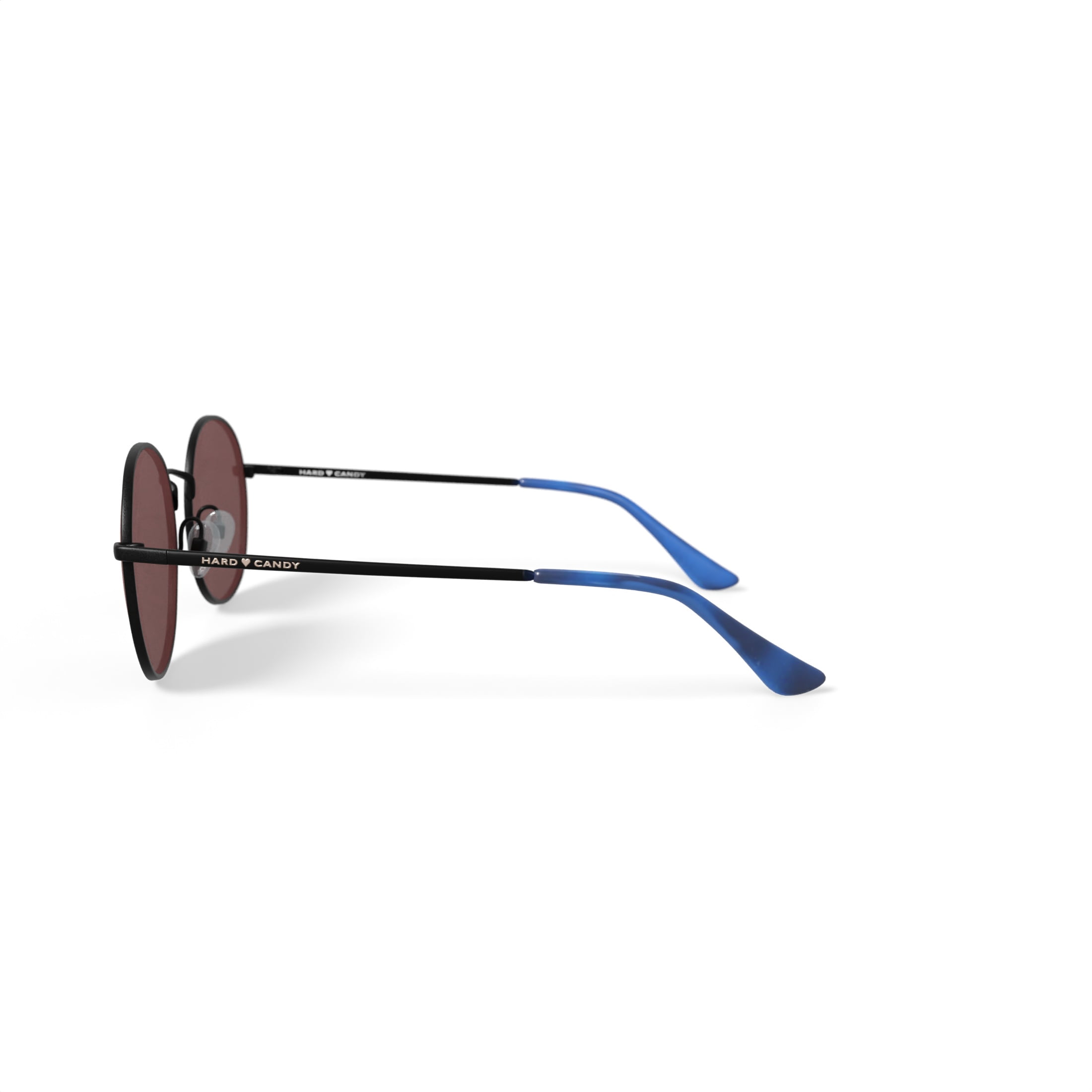 Hard Candy Womens Rx'able Sunglasses, Hs18, Matte Black, 54-19-140, with Case