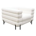 thumbnail image 4 of Diamond Sofa Vox Chair in Faux White Shearling with Black Powder Metal Legs, 4 of 6