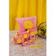 thumbnail image 4 of Velvet Flower Phone Pouch - Pink & Yellow,iPhone 16 Pro Max, 4 of 6