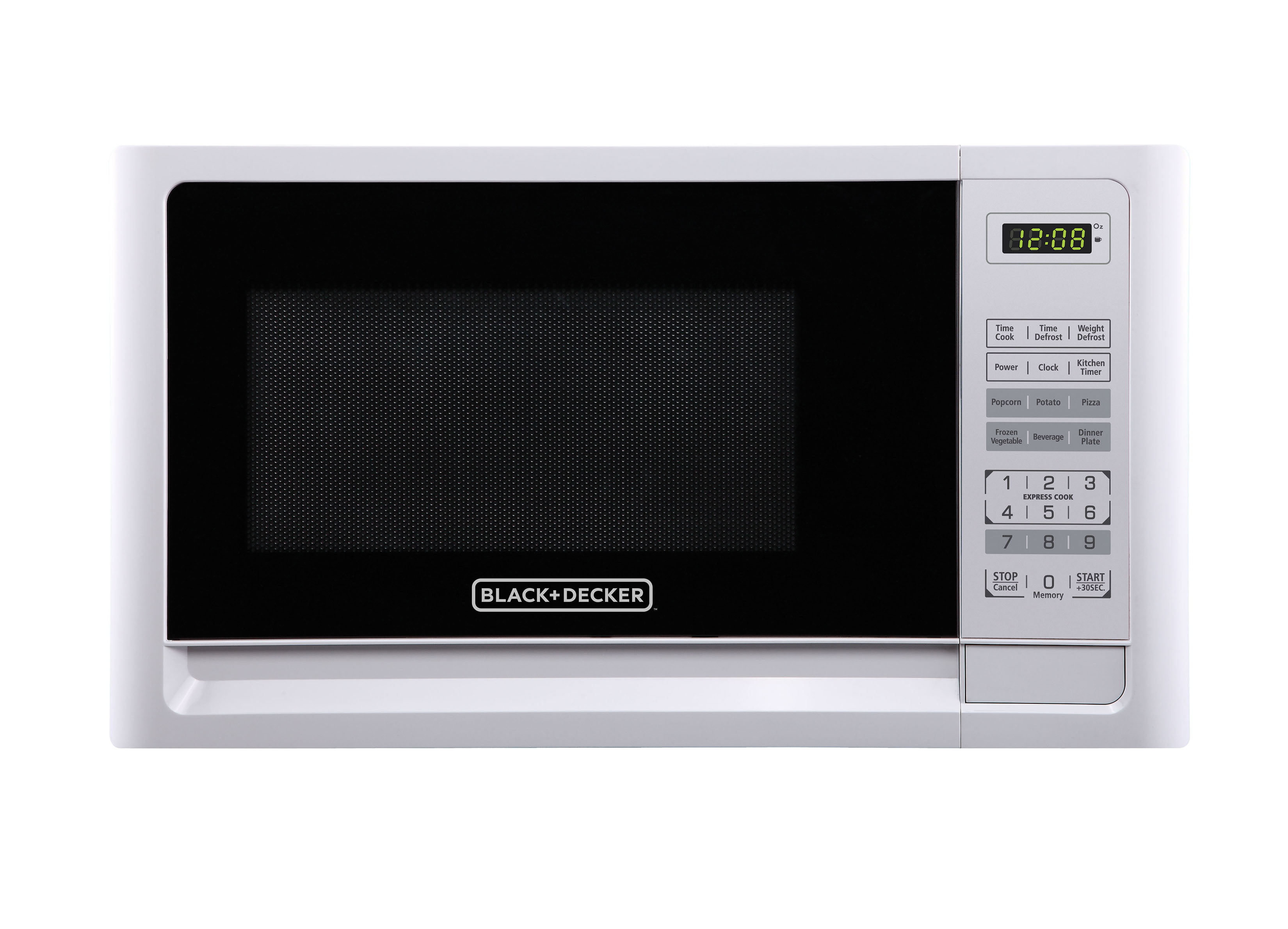 Black & Decker EM925AME-P1 0.9 cu.ft. 900W Microwave Oven, Stainless Steel/ Black 