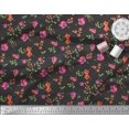 thumbnail image 3 of Soimoi Rayon Fabric Leaves & Floral Decor Fabric Printed Yard 56 Inch Wide, 3 of 5