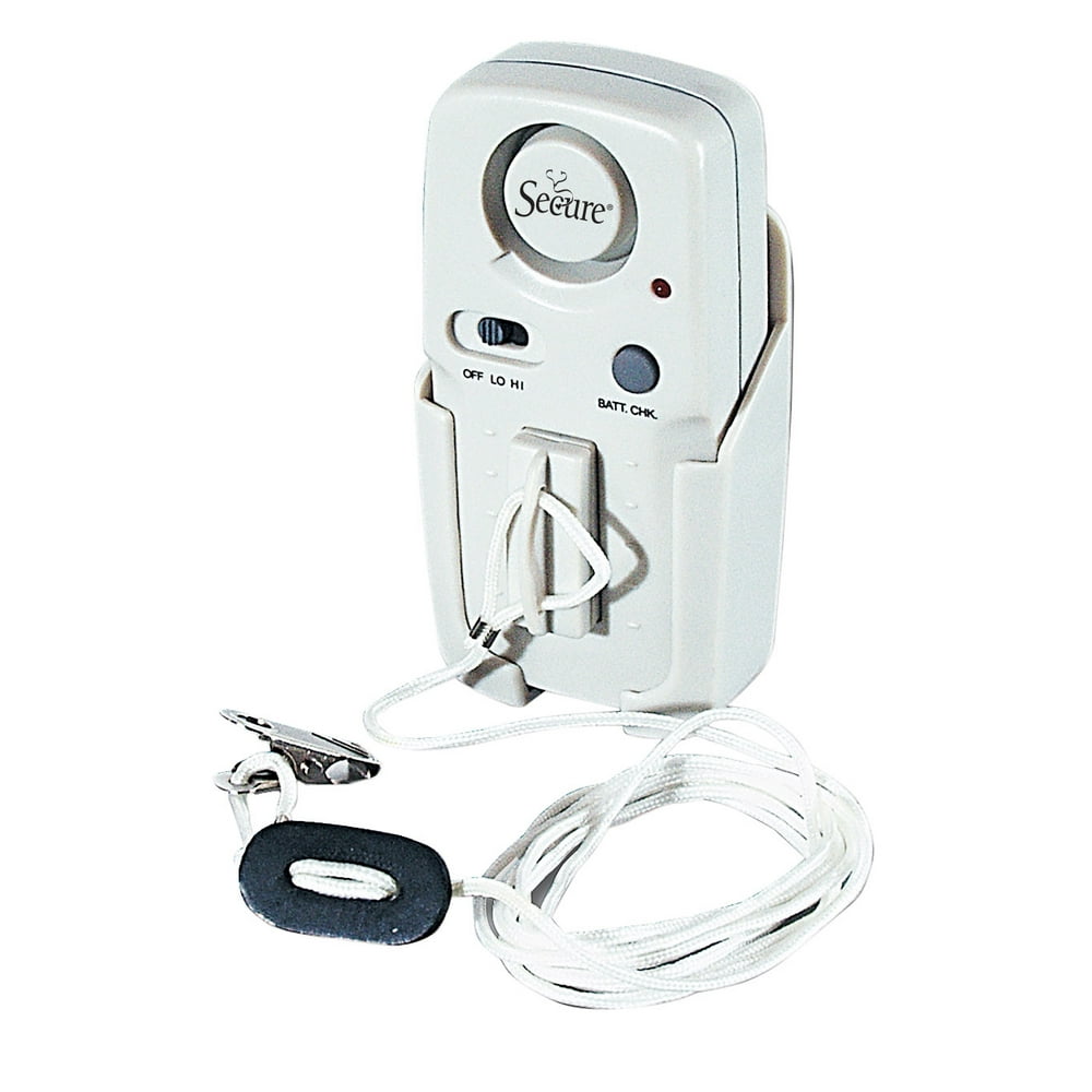 Secure Patient Alert Pull Cord Alarm Fall Prevention Chair, Wheelchair or Bed Alarm