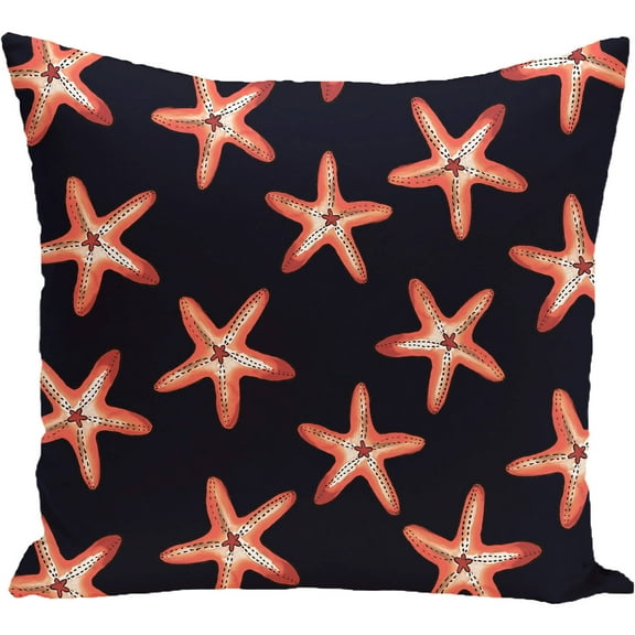 Simply Daisy 16" x 16" Soft Starfish Geometric Print Pillow