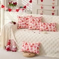 thumbnail image 6 of Valentines Day Pillow Covers 12x20 inch Watercolor Pink Hearts Valentines Day Throw Pillows Anniversary Wedding Cushion Case Valentines Day Decorations for Sofa Couch, 6 of 6