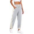 thumbnail image 3 of Gibobby pantalones de mezclilla afelpados mujer Pantalones de pierna ancha informales para mujer, pantalones de chándal de primavera y otoño, pantalones de Color sólido de cintura alta (Gris, L), 3 of 4