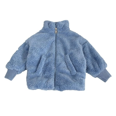 

TAIAOJING Winter Coats for Kids Children Warm Flannel Winter Sweatshirt Thick Jacket for Baby Boys Girls 110