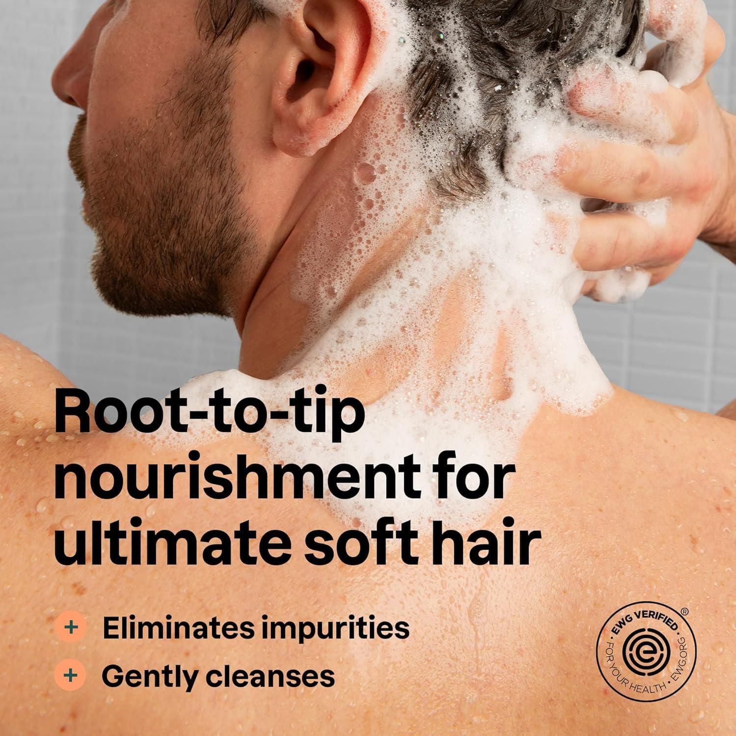 ATTITUDE super leaves 2N1 Shampoo & Conditioner Nourishing, Patchouli & Bourbon, 414 mL