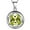 Green/Yellow, variant on 925 Sterling Silver Birthstone Necklace,Round Pendant CZ Birth Stone Jewelry for Women