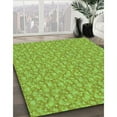 thumbnail image 2 of Ahgly Company Indoor Rectangle Patterned Yellow Lawn Green Area Rugs, 6' x 9', 2 of 6