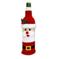 thumbnail image 3 of Vikakiooze 2022 Cute Christmas Sweater Wine Bottle Cover, Handmade Wine Bottle Sweater for Chris, 3 of 9