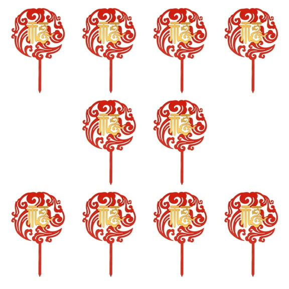 Birthday Cake Picks Decorations Appetizer Glitter Edible Happy 50Th Topper Dessert Cupcake Insert Cupcakes Toothpicks