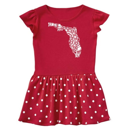 

Inktastic Florida Silhouette Mandala Gift Baby Girl Dress