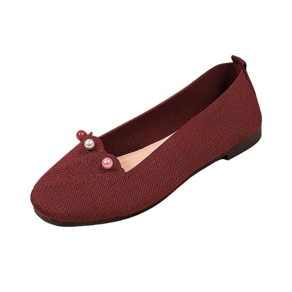Wensltd Women Ballet Flats Wide Width Comfortable Round Toe Casual Daily Flat Shoes