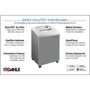 DAHLE CleanTEC 41434 High Security Paper Shredder w/Air Filter, Auto Oiler, Level P-7