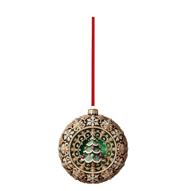 HWRETIE Shatterproof Christmas Balls,Christmas Ball 2D Flat Acrylic Pendant Christmas Tree Decoration Christmas Decorations Layout Scene Accessories